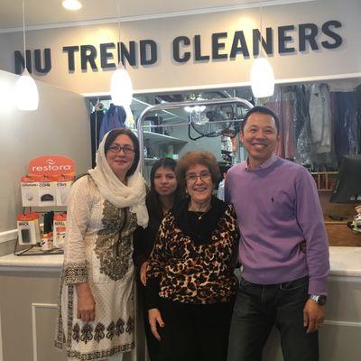 At Nu Trend Cleaners, we are a family. Kalsoom, Libia, Giovanna and Ken are here to provide you the highest quality service!