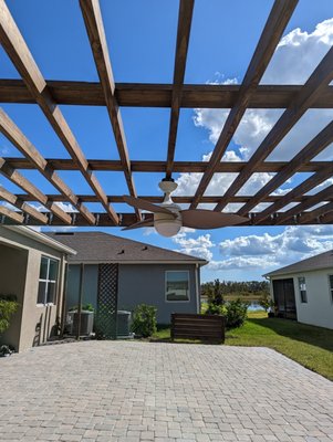 Outdoor fan installation