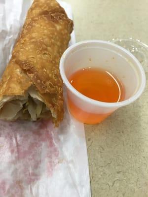 Egg rolls are tiny here