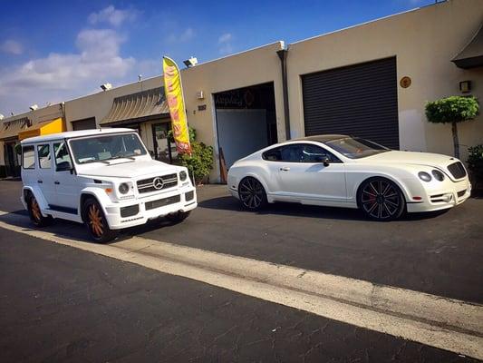 Full Wraps Complete. Hamann G Wagon in Matte White. Mansory Bentley GT in Satin Pearl White. Quality Wraps. GOTCH DESIGN