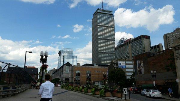 Boylston Street looking east toward the Prudential Tower