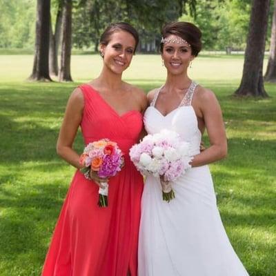 (I'm pictured on the left)  Susan tailored my dress to fit perfectly!  Looked fabulous for my friend's special day.