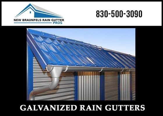 New Braunfels Rain Gutter Pros - Galvanized Rain Gutters