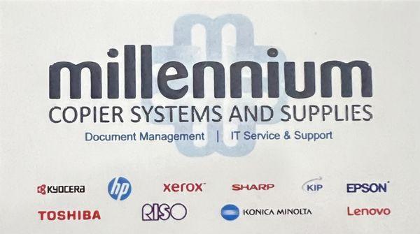 Millennium Copier Systems and supplies