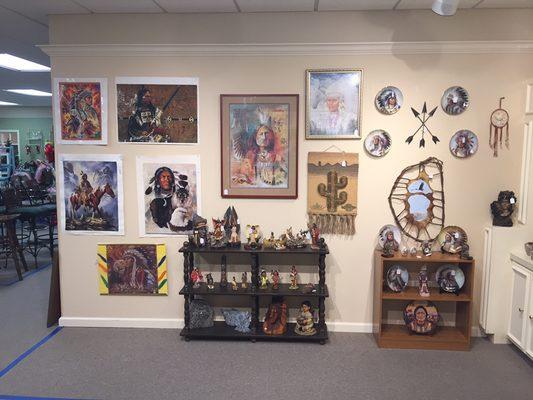 Do you collect or decorate Native American??? We have a large selection of statues,puzzles,collector plates  and more