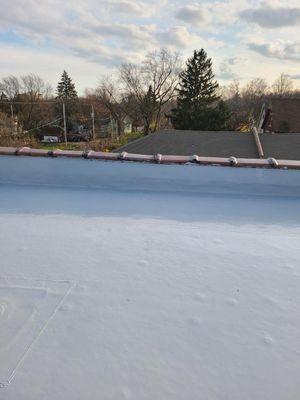 Commercial roof coating