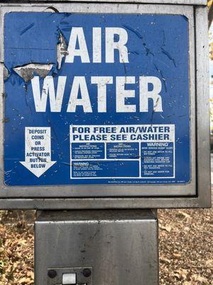 Water and air pump.