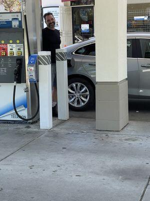 Pumping gas with ease