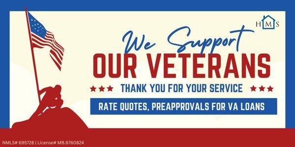 We support our veterans!