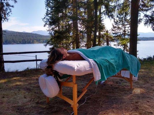 Mobile Massage to you lake or vacation cabin or RV.