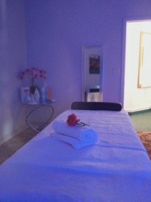 Clean and Relaxing Atmosphere in
   Massage rooms