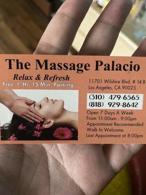 The Massage Palacio