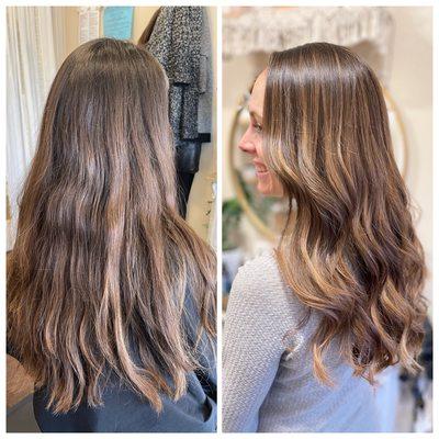 Lauren's Revive color session! Goals healthy low maintenance natural grey blending color