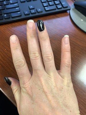 3 nails gone after 1 1/2 weeks.