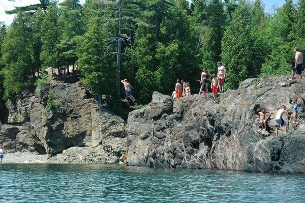 Funs times at Lake Superior Little Presque Marquette