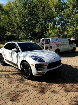 Porsche Macan with a Maintenance Detail