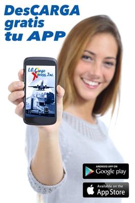 Baja la applicacion gratis, visita www.lccargoxpress.com