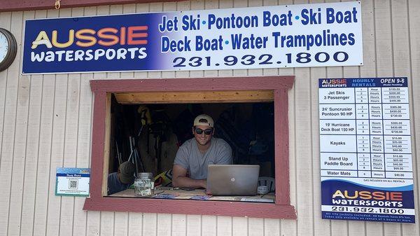 Bayshore Beach Hut - Aussie Watersports at Bayshore Resort Hourly Rentals Traverse City