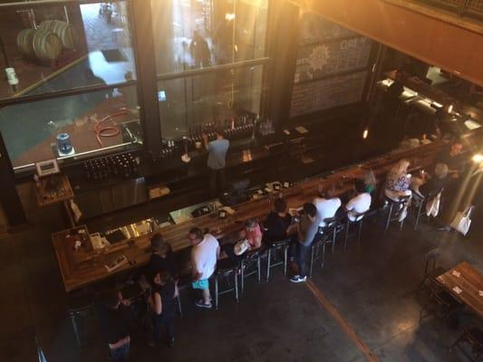 The downstairs bar at copperhead brewery!