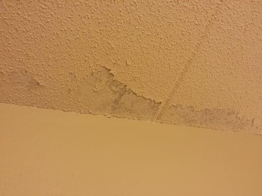 Ceiling cracking off.