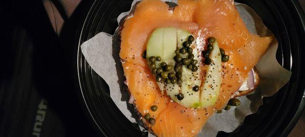 I believe the new York toast, aka lox on crusty bread (freakin delicous)