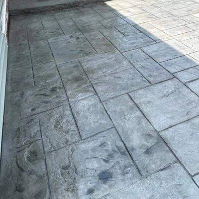 Stamped patio