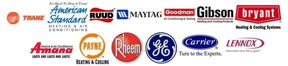 calicomfort.com brands we sell and service: american standard, Carrier, Trane, Rheem, Payne, Maytag, Goodman, Gibson, & Many Mo!