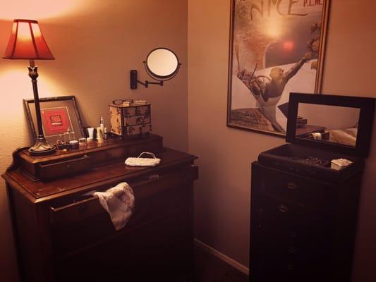 My antique Beauty station lol