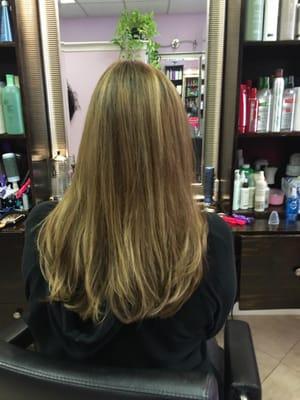 Highlights and styled cut