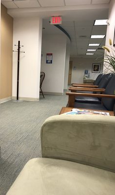 One of the many waiting rooms.