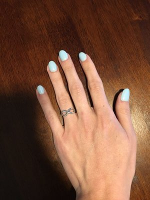 Acrylic manicure by Amy- gel color 528