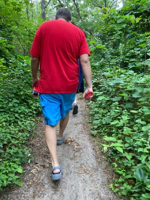 Trail to beach.