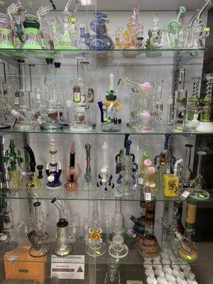 great selection of glass