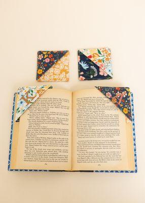 handmade fabric (stabilized) bookmarks