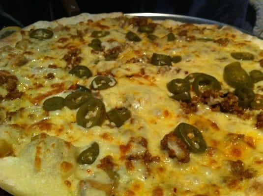 Green Chili Pizza: $14