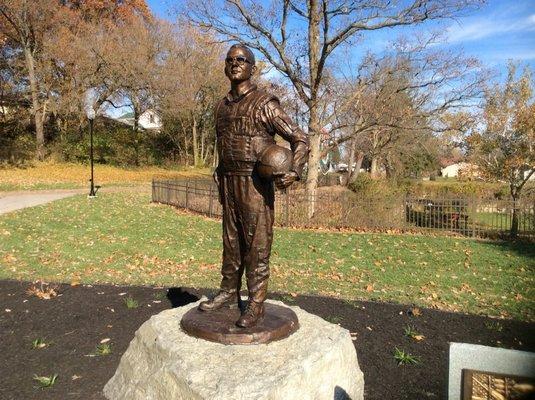 Navy Pilot Bronze sculpture created by BIG STATUES