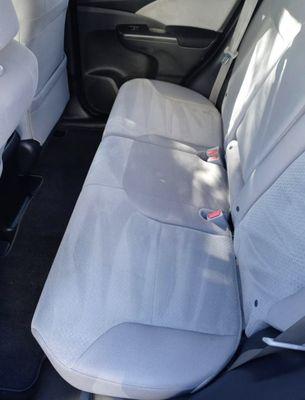 Shampoo/extracted on carpet, floor mat and seats