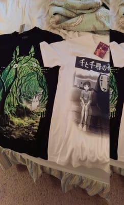 Studio Ghibli tees, each $10 for Black Friday sales. I just am in LOOOVE