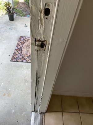 Busted front door