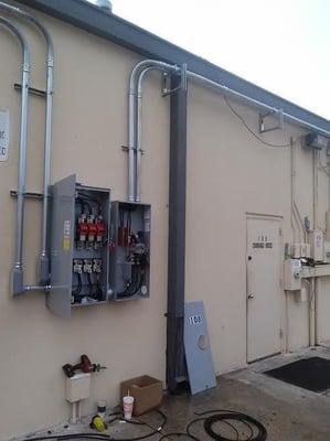 Installation of 400 amp 3 phase electrical service