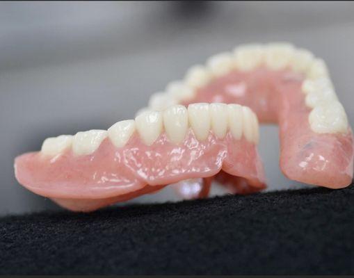 Premium Dentures with Ivoclar Ivocap Acrylic and Blueline teeth