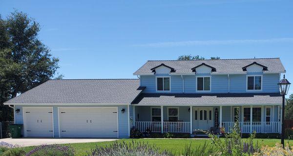 New white gutters and down spouts. Thank you Cal Pac Gutters!