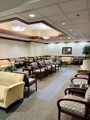 The waiting area inside Arena Eye Surgeons in Columbus, Ohio.