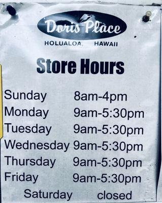 Store Hours