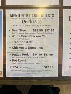 Family meal options