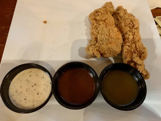 Dreadful Chicken Fingers in a dreary restaurant.