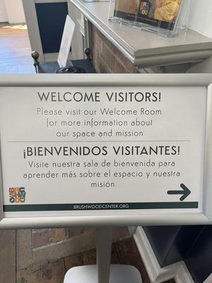 Welcome sign