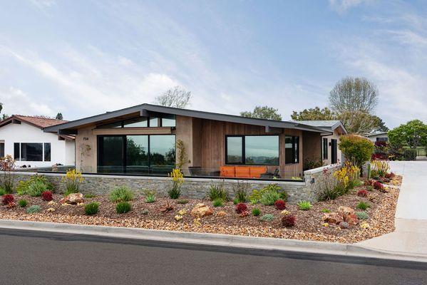 The project at this coastal home was a full exterior and interior remodel.