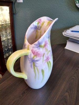 My vase I painted at Kiln Time