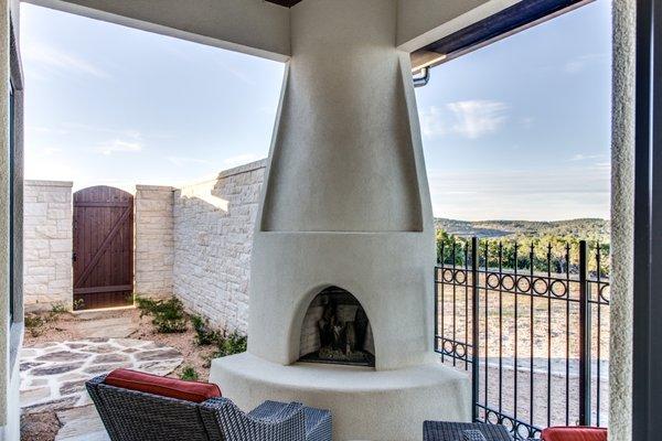 Kiva Fireplace, Fun Outdoor Living Space